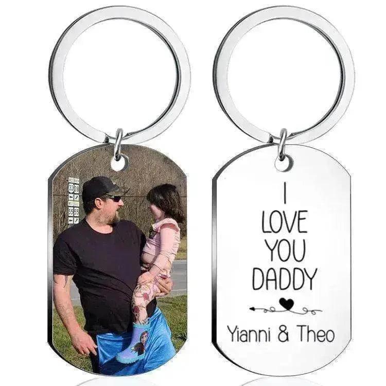 Fashion Color Electroplating Printing Stainless Steel Keychain