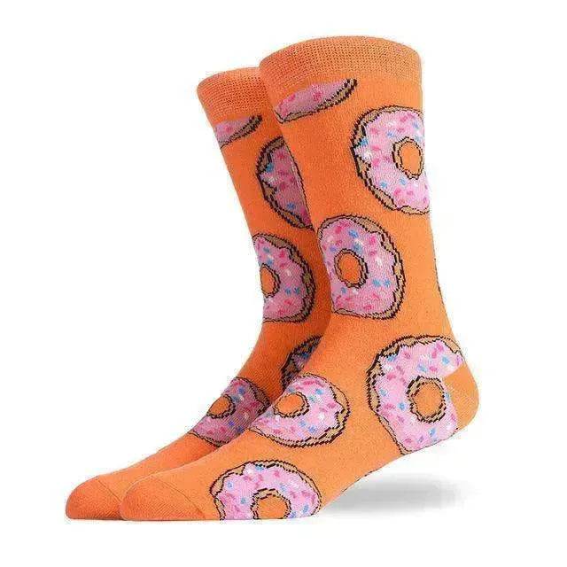 Fashion Creative Hamburger Pizza Alien Men Socks Cute Series