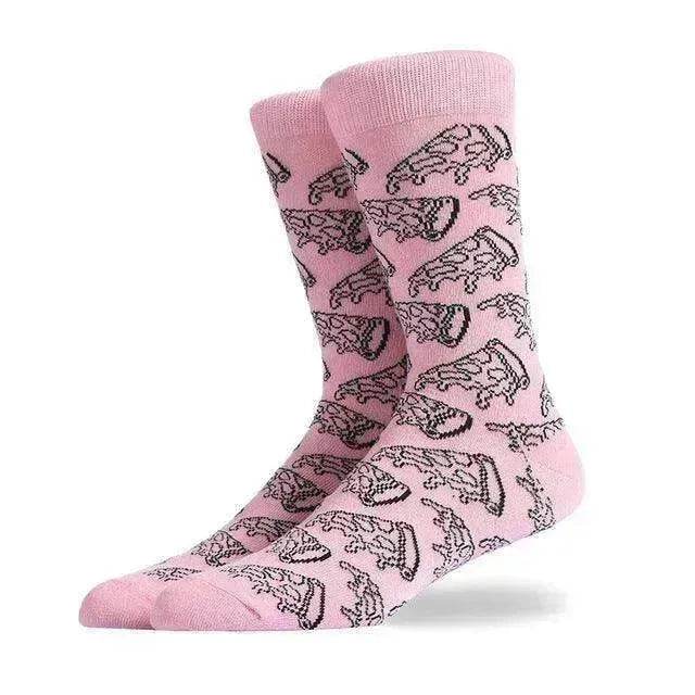Fashion Creative Hamburger Pizza Alien Men Socks Cute Series