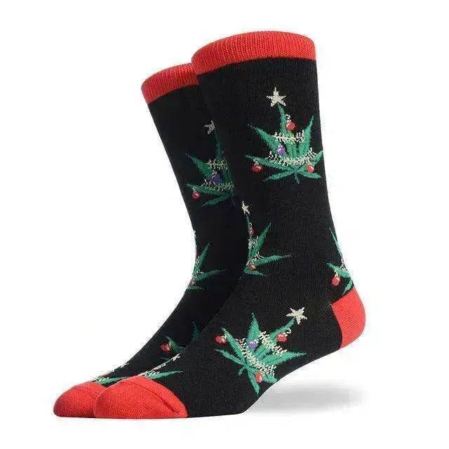 Fashion Creative Hamburger Pizza Alien Men Socks Cute Series