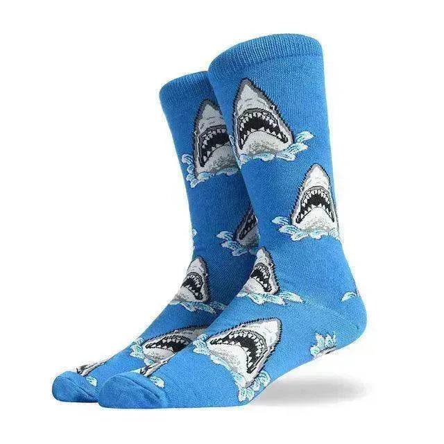 Fashion Creative Hamburger Pizza Alien Men Socks Cute Series