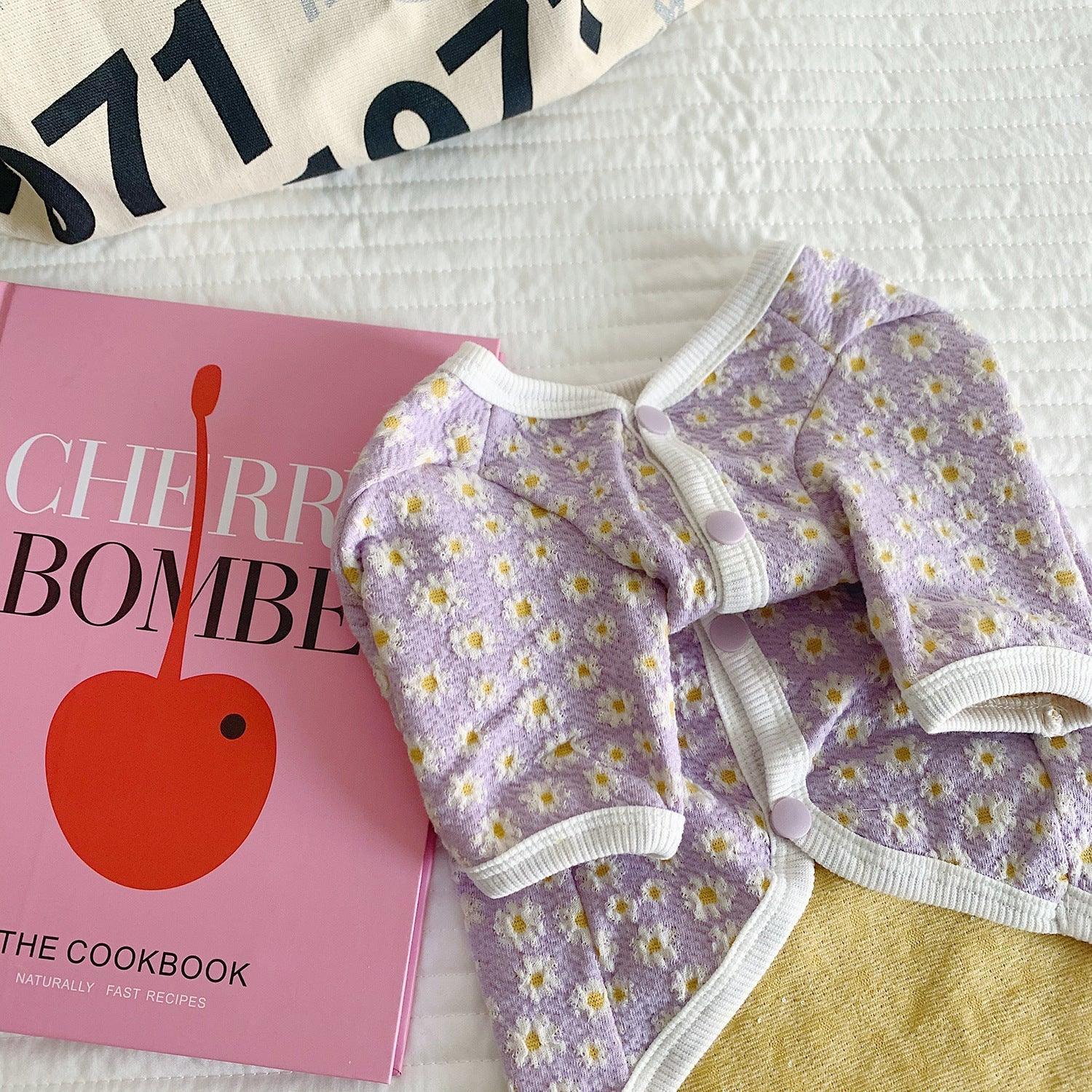 Fashion Cute And Simple Pet Dog Printing Clothes
