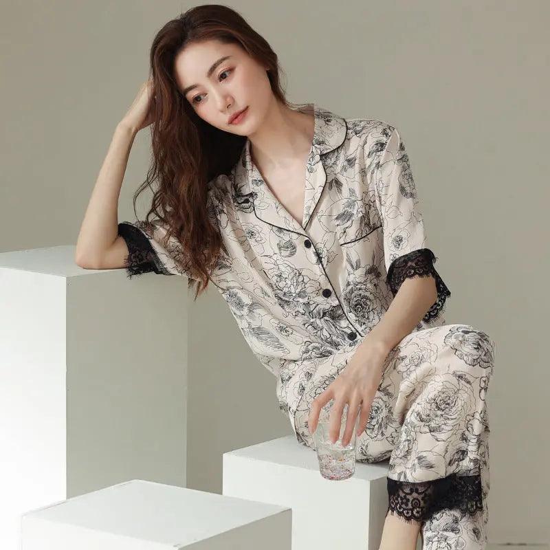 Fashion New Silk Pajamas For Women