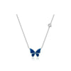 Fashion Novelty S925 Sliver Color-changing Butterfly Necklace