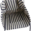 Fashion Shopper Handbags Women Striped Canvas Totes