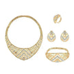 Fashion Simple Alloy First Necklace And Earrings Four-piece Set