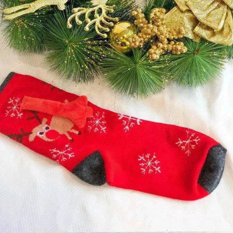 Fashion Simple Magnetic Christmas Socks For Men And Women