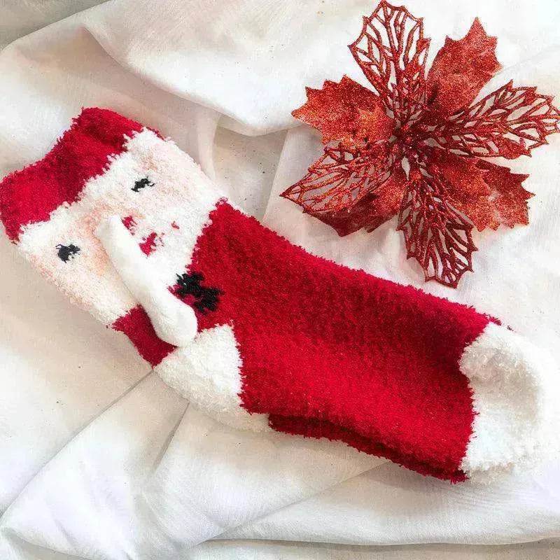 Fashion Simple Magnetic Christmas Socks For Men And Women