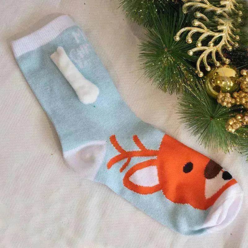 Fashion Simple Magnetic Christmas Socks For Men And Women