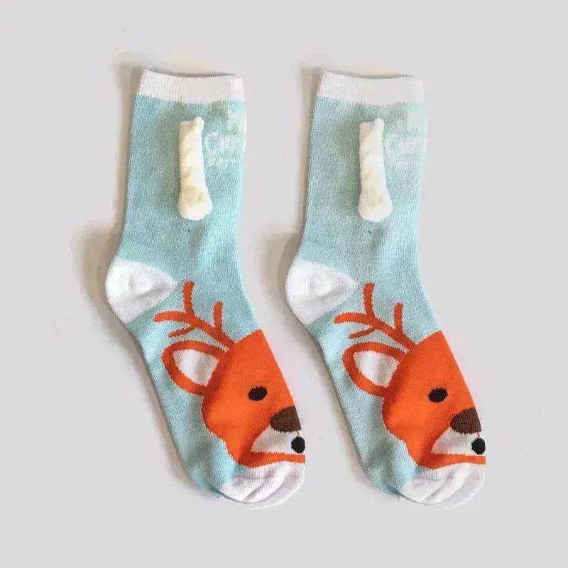 Fashion Simple Magnetic Christmas Socks For Men And Women