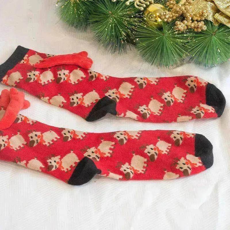 Fashion Simple Magnetic Christmas Socks For Men And Women