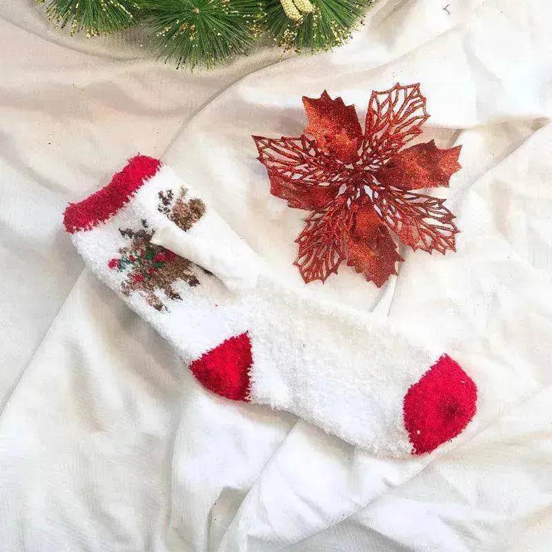 Fashion Simple Magnetic Christmas Socks For Men And Women