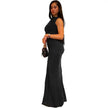 Fashion Sleeveless Dress with Pleated High Waist for Women: Slim Fit Style