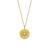 Fashion Stainless Steel Round Brand Pendant Women's Necklace