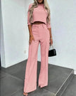 Fashion Tops High Waist Wide Leg