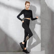 Fashion long sleeve gym suit