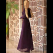 Fashionable Arab  Women's Pure Color Simple Jumpsuit