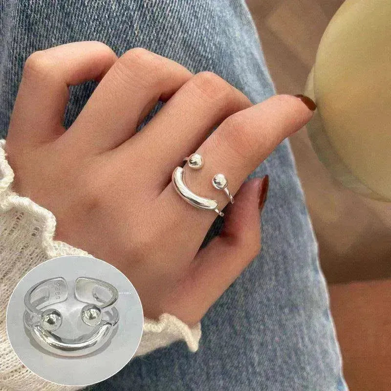 Adjustable Smiley Face Ring - Happy Face Ring