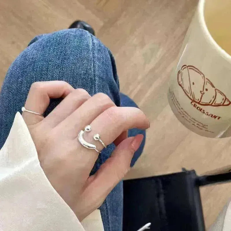 Adjustable Smiley Face Ring - Happy Face Ring