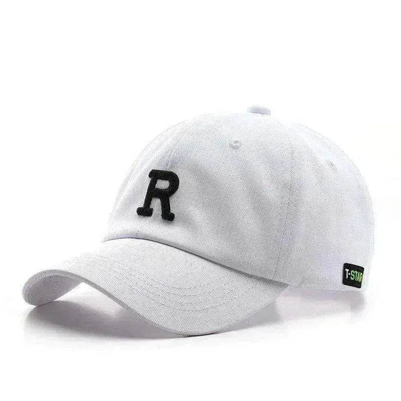 Fashionable Outdoor Simple One Letter Embroidery Sunshade Hat
