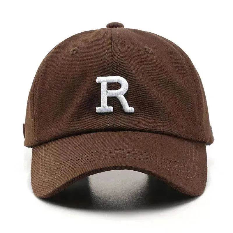 Fashionable Outdoor Simple One Letter Embroidery Sunshade Hat
