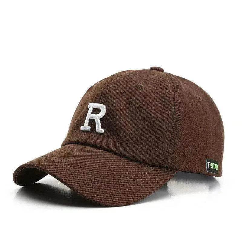 Fashionable Outdoor Simple One Letter Embroidery Sunshade Hat