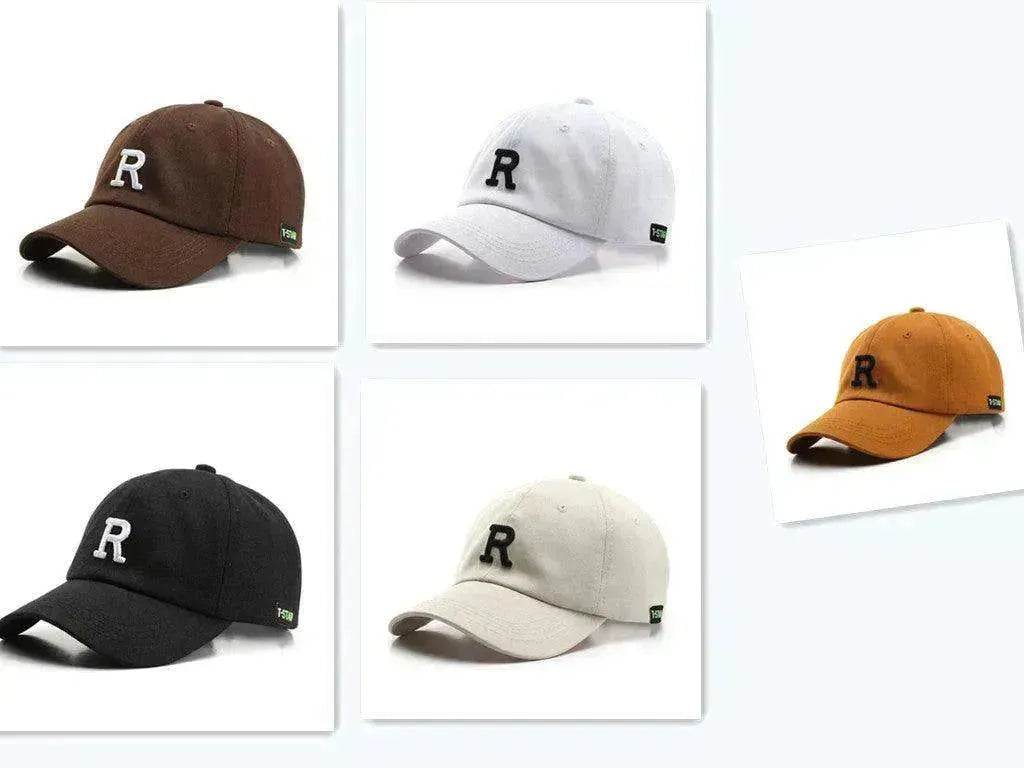 Fashionable Outdoor Simple One Letter Embroidery Sunshade Hat