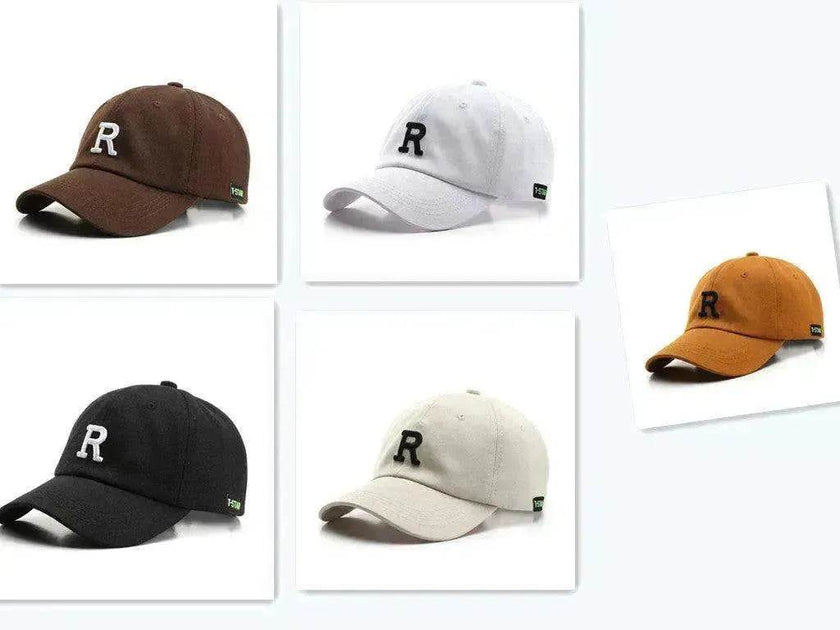 Fashionable Outdoor Simple One Letter Embroidery Sunshade Hat