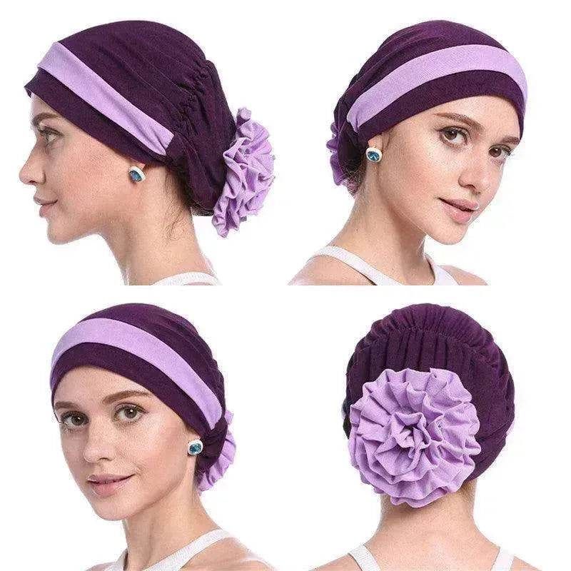 Fashionable Women's Double Color Board Bead Caps