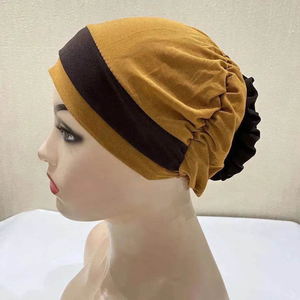 Fashionable Women's Double Color Board Bead Caps