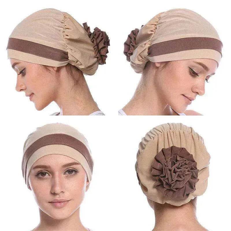 Fashionable Women's Double Color Board Bead Caps