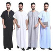 Fashionable and Elegant Arab Contemporary Middle Eastern Men's Robe Moroccan Men's Jalabiya