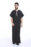 Fashionable and Elegant Arab Contemporary Middle Eastern Men's Robe Moroccan Men's Jalabiya