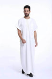 Fashionable and Elegant Arab Contemporary Middle Eastern Men's Robe Moroccan Men's Jalabiya