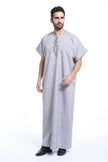 Fashionable and Elegant Arab Contemporary Middle Eastern Men's Robe Moroccan Men's Jalabiya