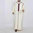 Men's Arabic Hooded Jalabiya Robe – Embroidered Moroccan Kaftan for Ramadan, Eid & Prayer | M–XXXXL