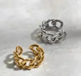 Fashionable with unique chain design ring