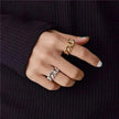 Fashionable with unique chain design ring
