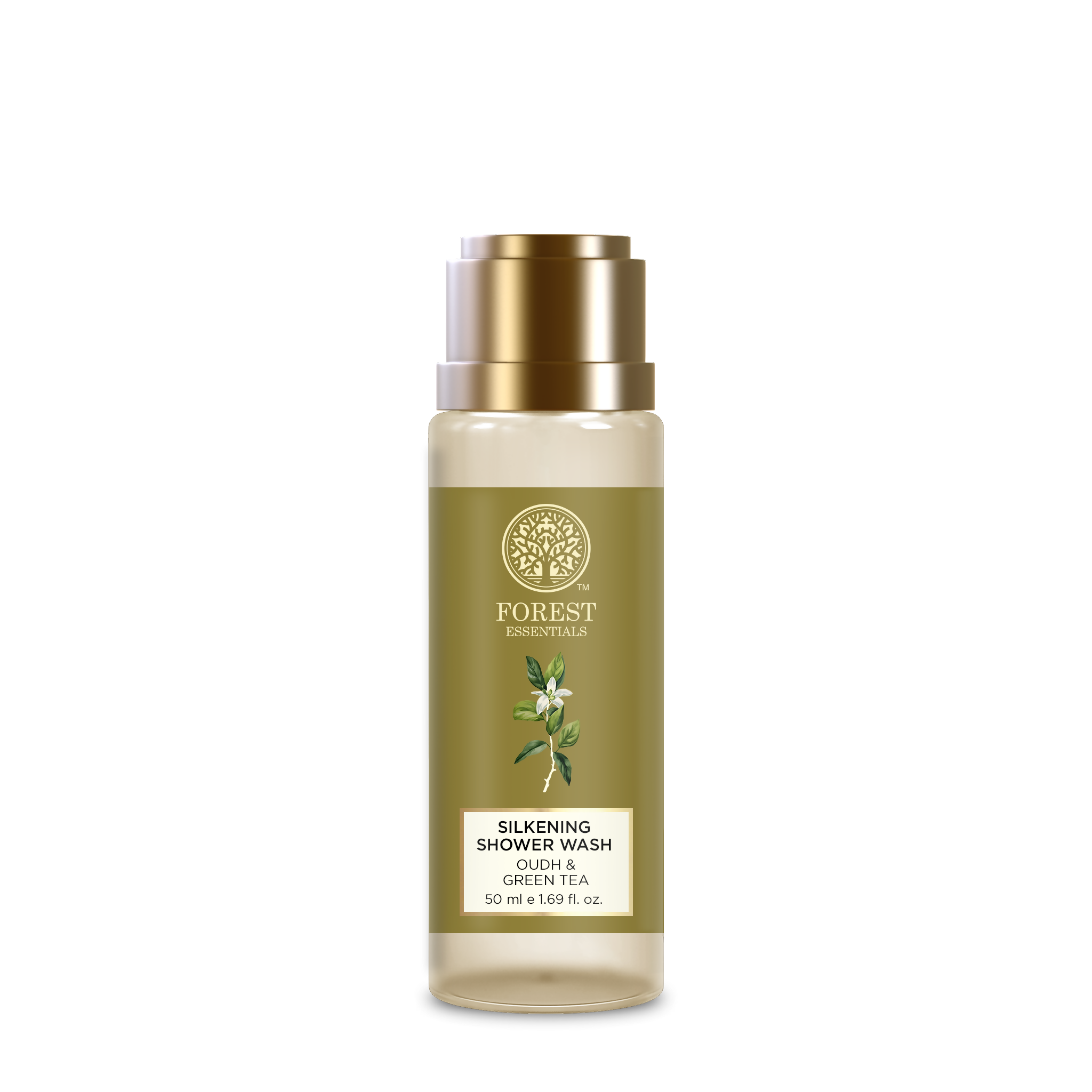 Gel douche soyeux à l'oud et au thé vert de Forest Essentials