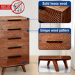 Harmony Solid Wood Dresser with 5 Drawers