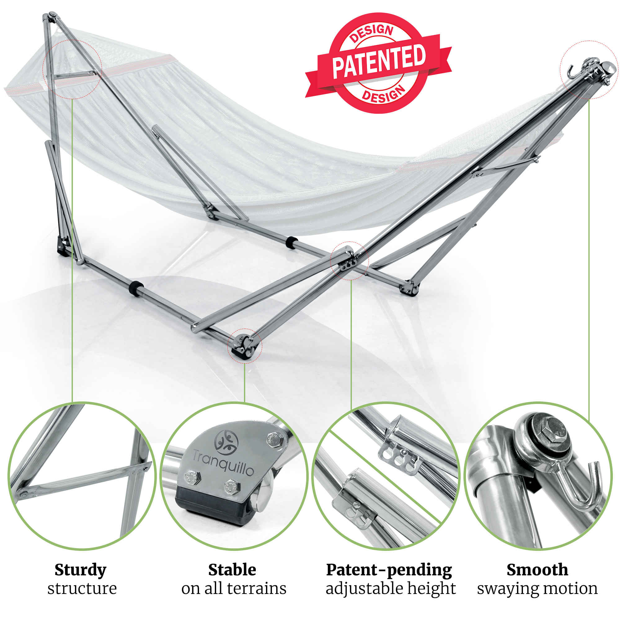 Universal Stainless Steel Hammock Stand