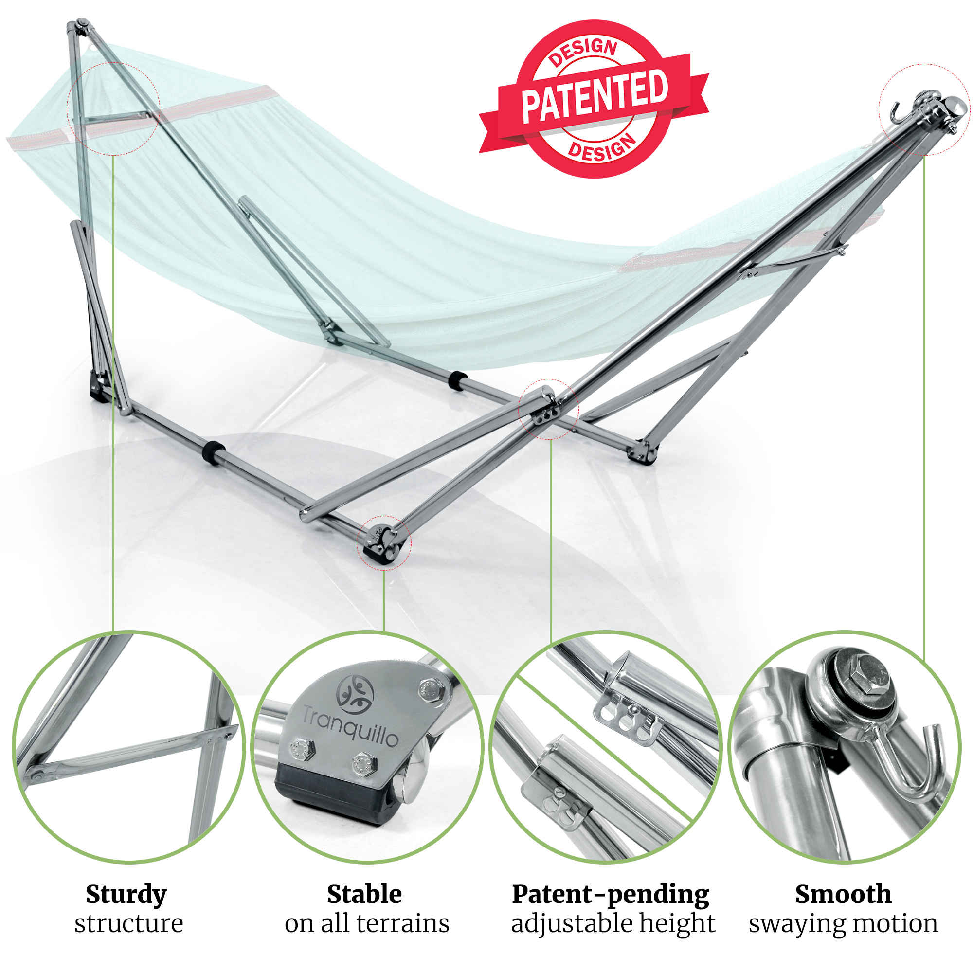 Universal Stainless Steel Hammock Stand