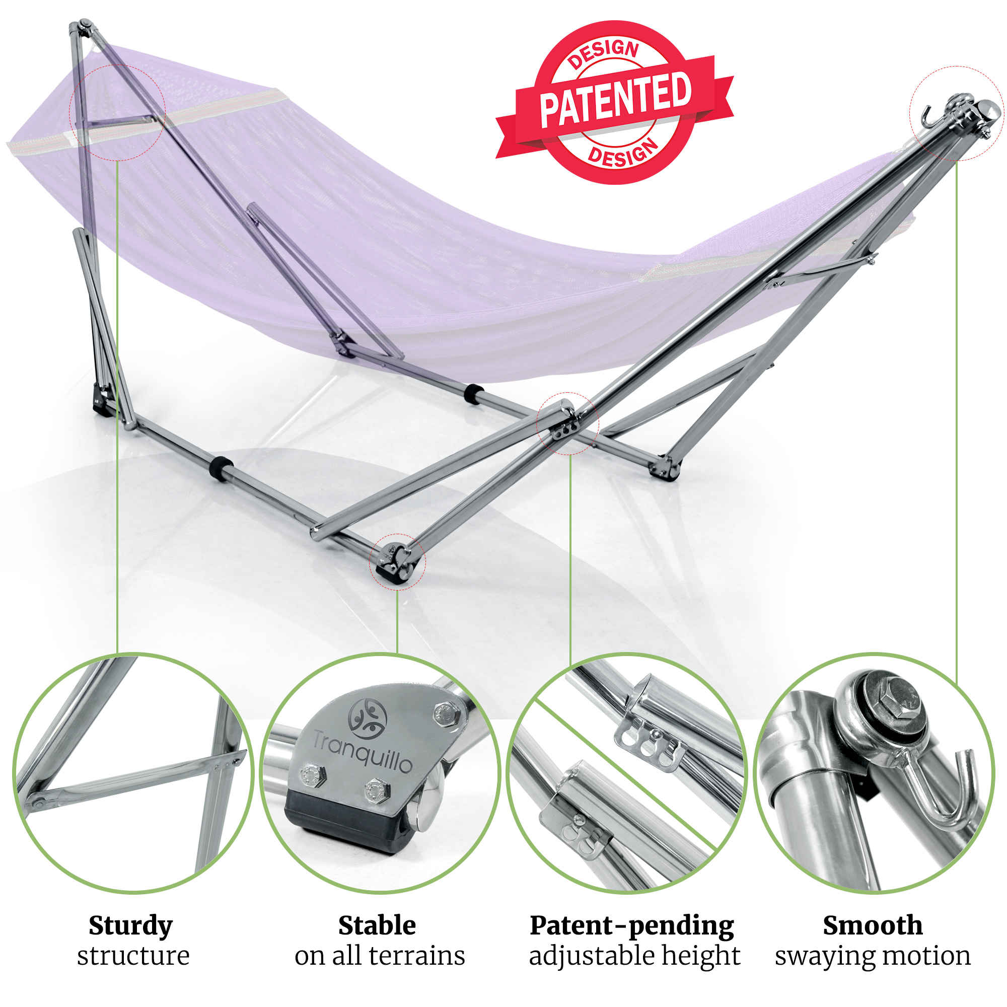 Universal Stainless Steel Hammock Stand