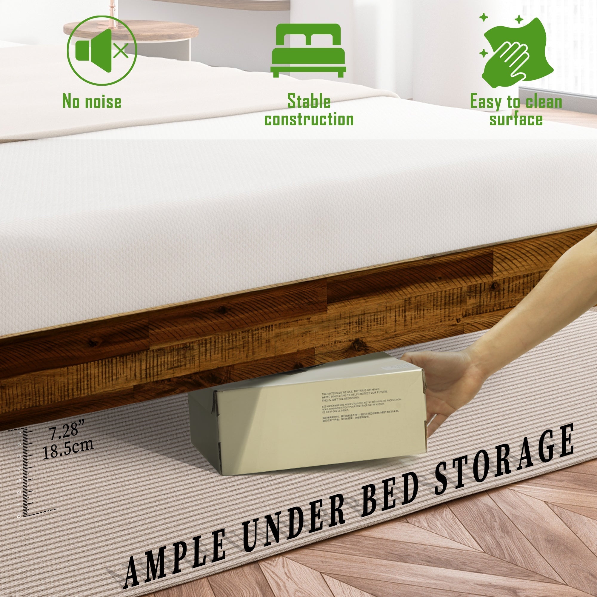 Sierra Deluxe Solid Wood Bed Frame