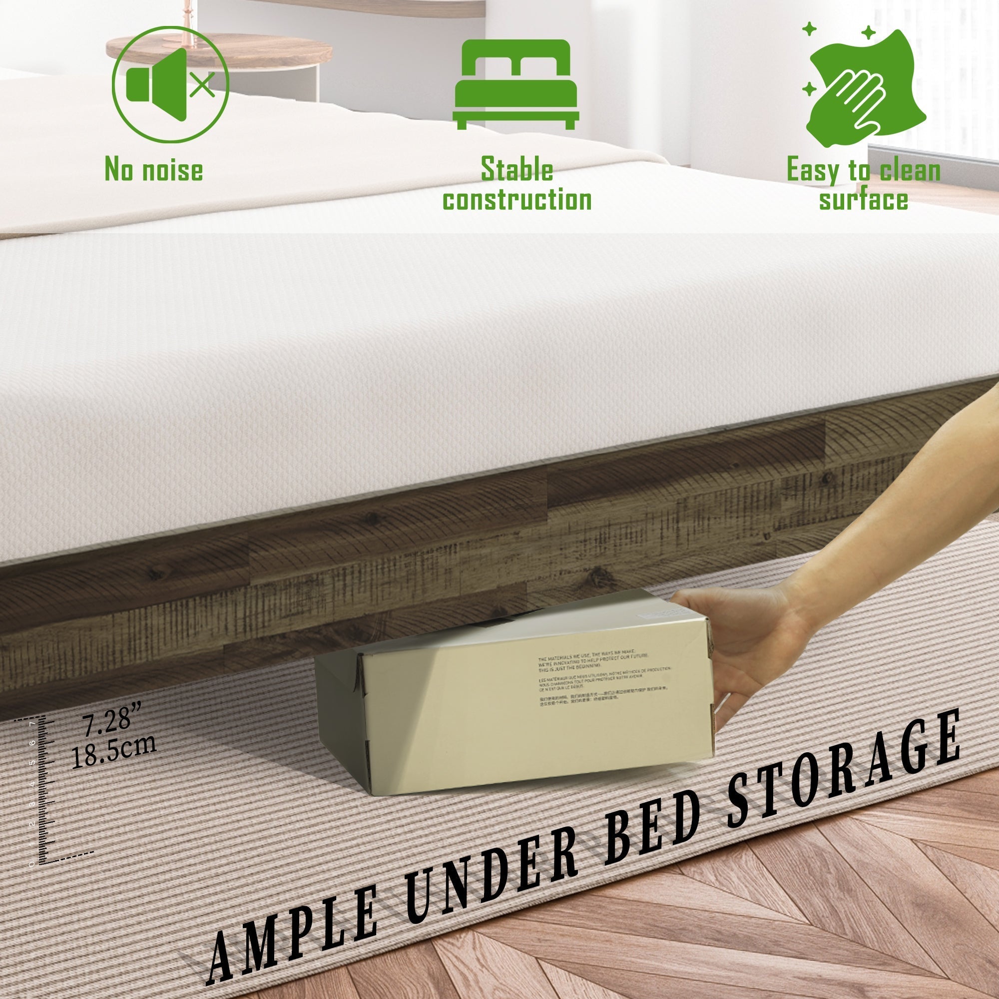 Sierra Deluxe Solid Wood Bed Frame
