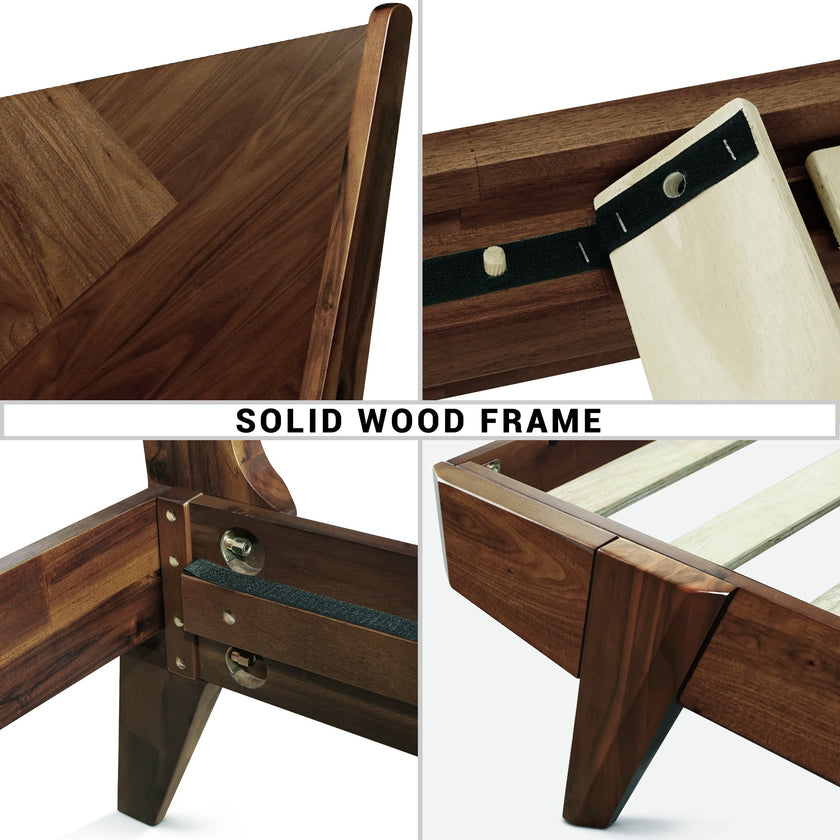 Gazelle Solid Wood Bed Frame