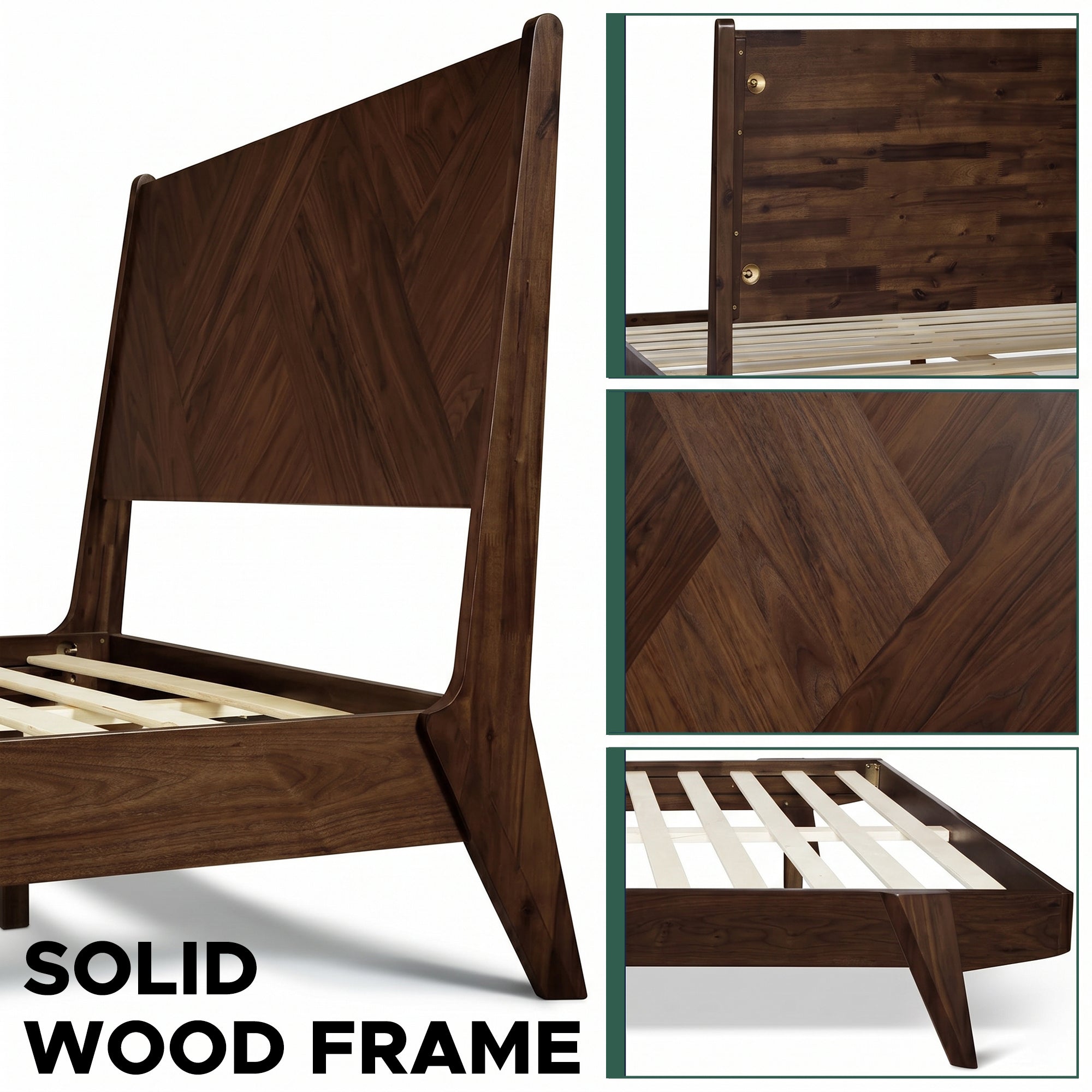 Gazelle Solid Wood Bed Frame