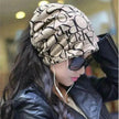 Female's Cotton Letter turban confinement fashion hat
