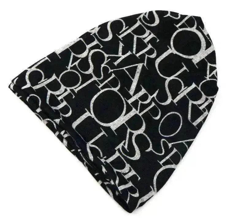 Female's Cotton Letter turban confinement fashion hat