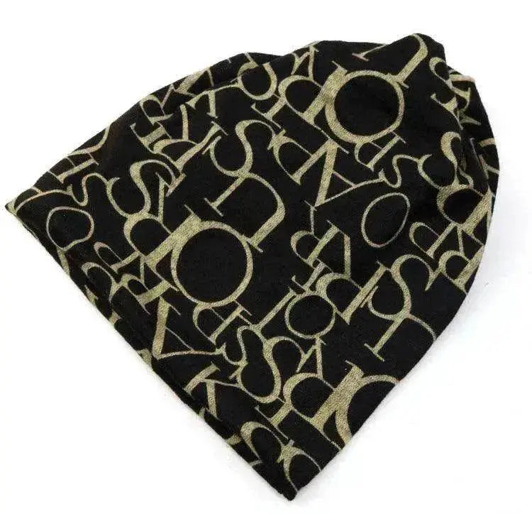 Female's Cotton Letter turban confinement fashion hat